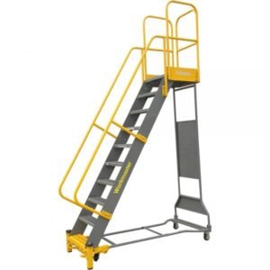 Cotterman WMX12R42A3P3 1000lb Workmaster Rolling Ladder, 12 Steps