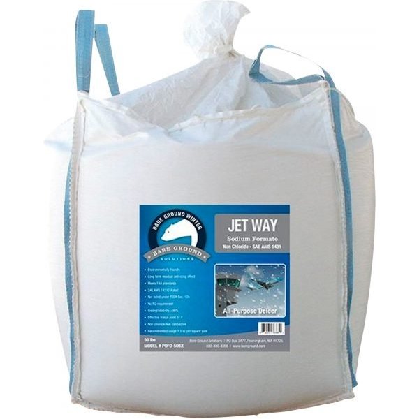 Bare Ground SoFo-2000 Jet Way Sodium Formate Granular Deicer - 2000 Lb Bag