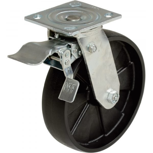 Vestil AHS-6/8-TLC Steel Gantry Crane Total-Locking Caster Set (Accessory)