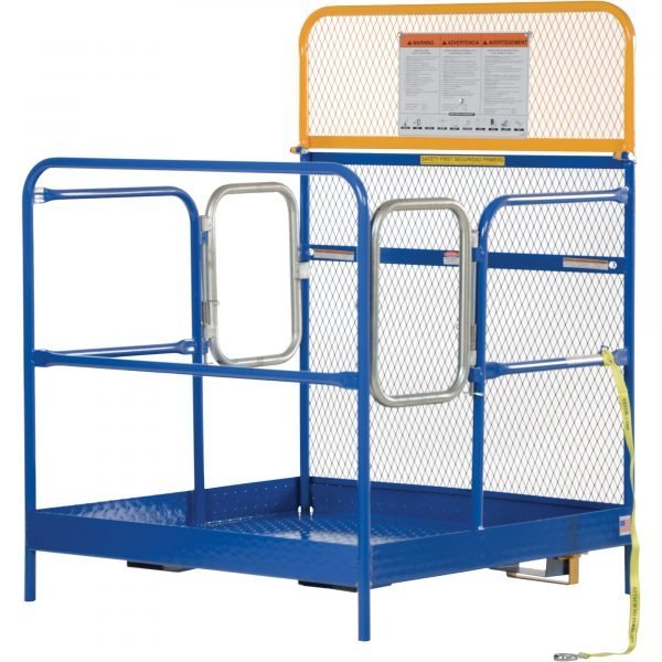 Vestil WP-4848-DD Forklift Work Platform (Dual-Door Entry, 48in. x 48in.) Vestil WP-4848-DD Forklift Work Platform (Dual-Door Entry, 48in. x 48in.) - Image 2