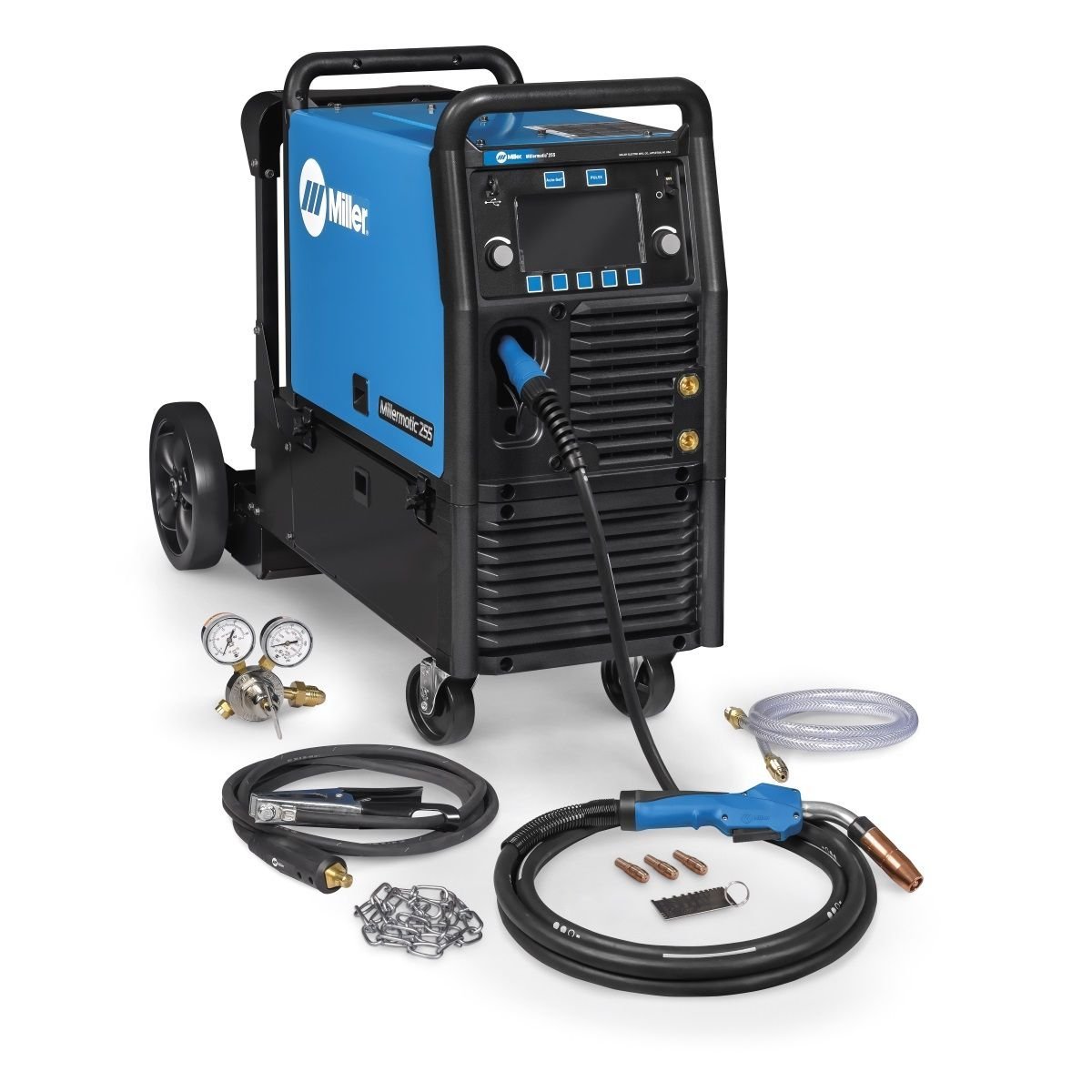 Miller 951766 Millermatic 255 MIG/Pulsed MIG Welder w/ Running Gear (208/240V) Miller 951766 Millermatic 255 MIG/Pulsed MIG Welder w/ Running Gear (208/240V)