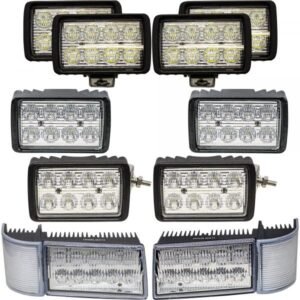 Tiger LED CASEKIT10 Tractor Light Kit 10-Light Flood/Spot 480 Watts 40800 Lumens