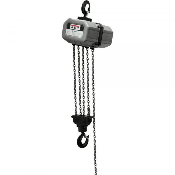 JET SSC Series Electric Chain Hoist, 5-Ton, Single Phase, 15 ft. Lift