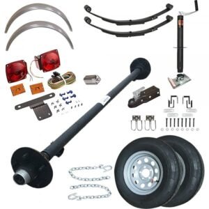 TK Trailer T1108KT-2 2K Single Axle Utility Trailer Kit Blueprint (8ft L x 5ft W)