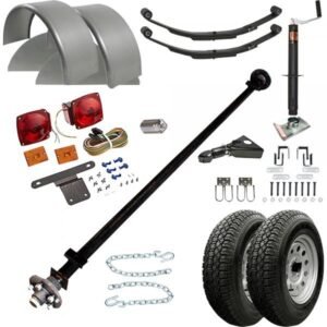 TK Trailer Parts Kit T1108KT-35 for 3.5K Single Axle 8ft Utility Trailer Blueprint