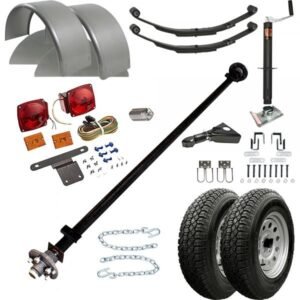 TK Trailer Parts Kit MP1108KT-35 for 3.5K Single-Axle 8ft Utility Trailer Blueprint