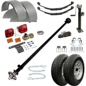 TK Trailer Parts Kit MP1112KT-35 for 3.5K Single-Axle 12ft Utility Trailer Blueprint