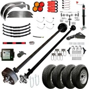 TK Trailer Parts Kit MP12CCKT for 7K-Lb 12ft Covered Cargo Trailer Blueprint