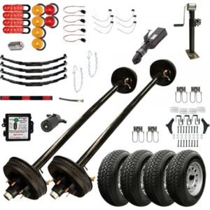 TK Trailer MP5216KT-104 10.4K Deckover Tandem Axle Trailer Kit Blueprint (102in x 16ft)