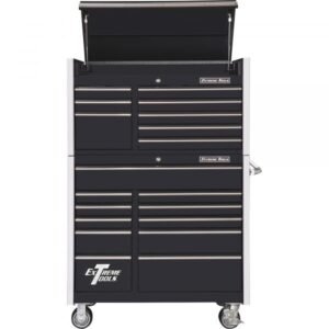 Extreme Tools RX412508CHBK RX Series 41" 8-Drawer Top Tool Chest, 25"D, Black