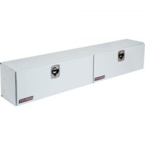 Weather Guard 290-3-02 96in Steel High-Side Dual Door Truck Tool Box (White)