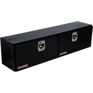 Weather Guard 372-5-02 72in Aluminum High-Side 2-Door Truck Tool Box (Black)