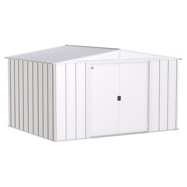 Arrow Classic Steel Shed CLG108FG 10x8ft Galvanized Steel (Flute Grey)
