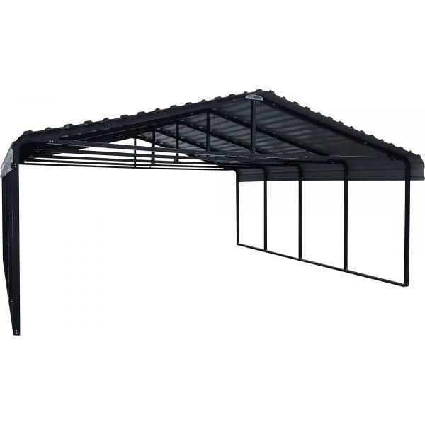 Arrow Steel Carport CPH202907 20x29ft (9.8ft H) (Eggshell)
