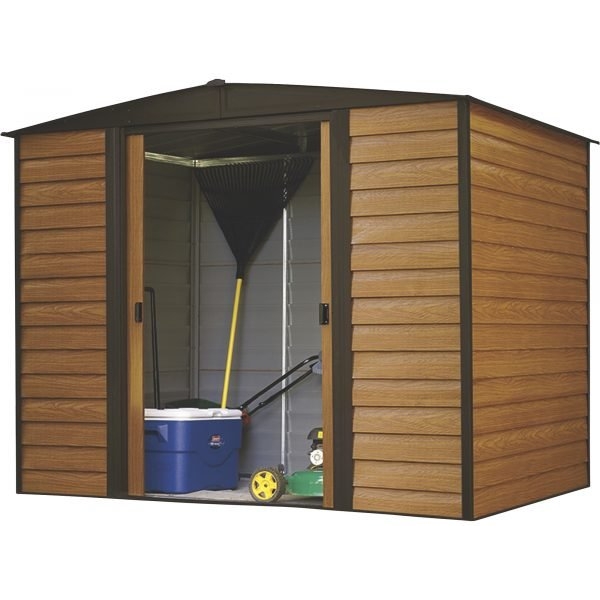 Arrow Woodridge WR86 Storage Shed 271 Cu.ft. Galvanized Steel