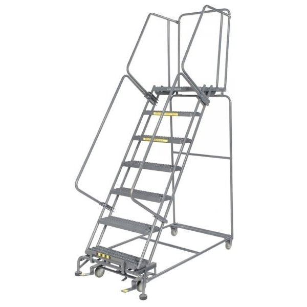Ballymore 072421X 7-Step Narrow Aisle Ladder 103"H Serrated