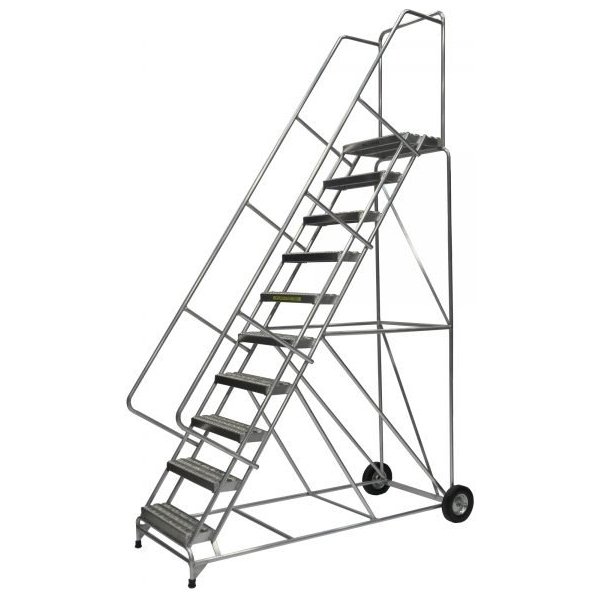 Ballymore 10-Step Wide Base Aluminum Ladder Grip Strut (133in H)