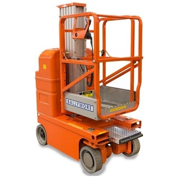 Ballymore 7-Step Aluminum Rolling Ladder Grip Strut Tilt-Roll (96.5in H)