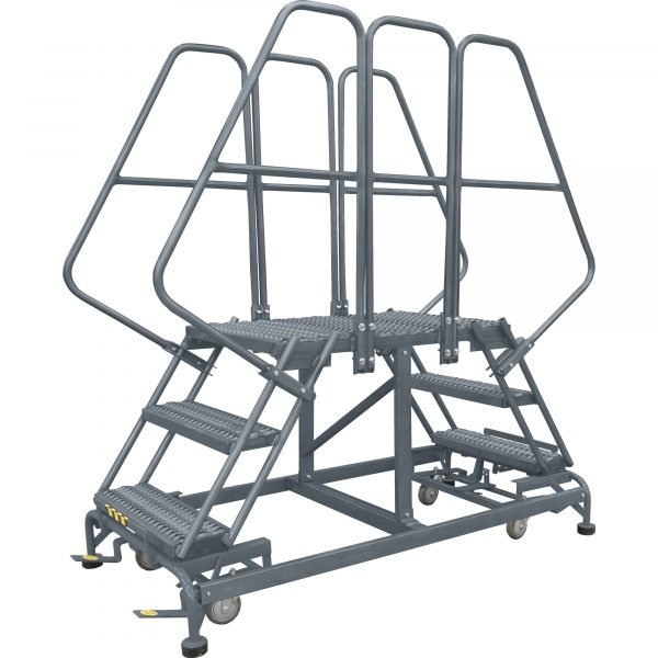 Ballymore DEP5-2472 Double-Entry Rolling Steel Work Platform 5 Steps 86-inch Height 24x72-inch Deck 1 Ballymore DEP5-2472 Double-Entry Rolling Steel Work Platform 5 Steps 86-inch Height 24x72-inch Deck