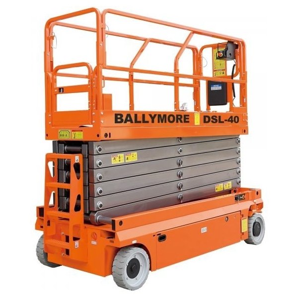 Ballymore DSL-32 Drivable Scissor Lift 38ft Max Work Height 500lb Cap