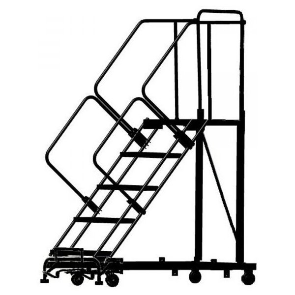 Ballymore HDS 12-Step Heavy Duty Stairway 153in H Grip Strut (DTS-G) Tread