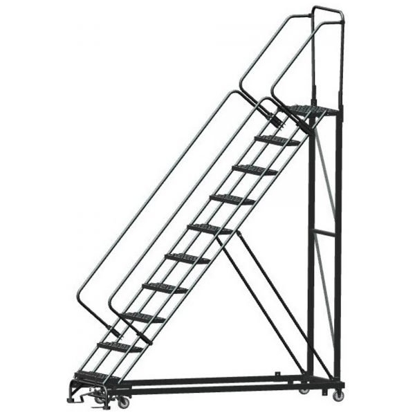 Ballymore HDS 9-Step Heavy Duty Stairway 123in H 14in Grip Strut Tread