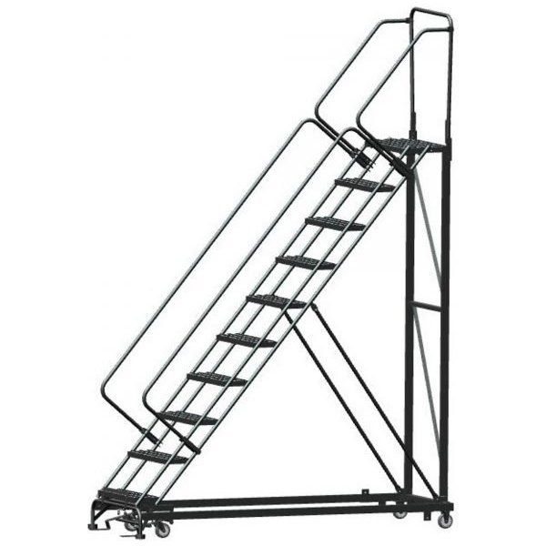 Ballymore HDS 9-Step Heavy Duty Stairway 123in H 14in Serrated (DTS-X) Tread