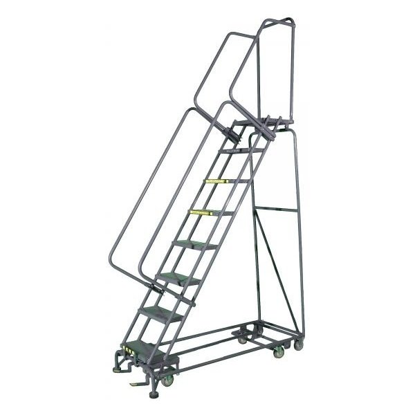 Ballymore ML063221X Heavy Duty Steel Rolling Ladder 6 Steps 90-inch Height,