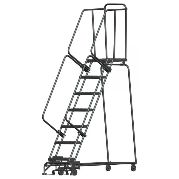 Ballymore PIP-7G 7-Step Pivoting Step Ladder 100"H Grip Strut