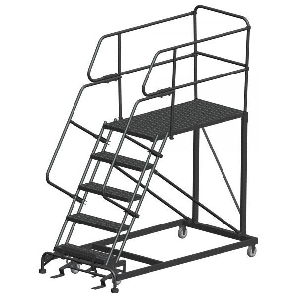 Ballymore SEP5-3636 Rolling Steel Work Platform 5 Steps 86-inch Height 36x36-inch Deck