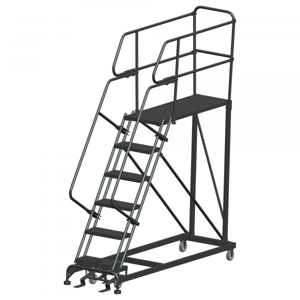 Ballymore SW-SEP6-2436 Rolling Steel Work Platform 6 Steps 96-inch Height 24x36-inch Deck 1 Ballymore SW-SEP6-2436 Rolling Steel Work Platform 6 Steps 96-inch Height 24x36-inch Deck