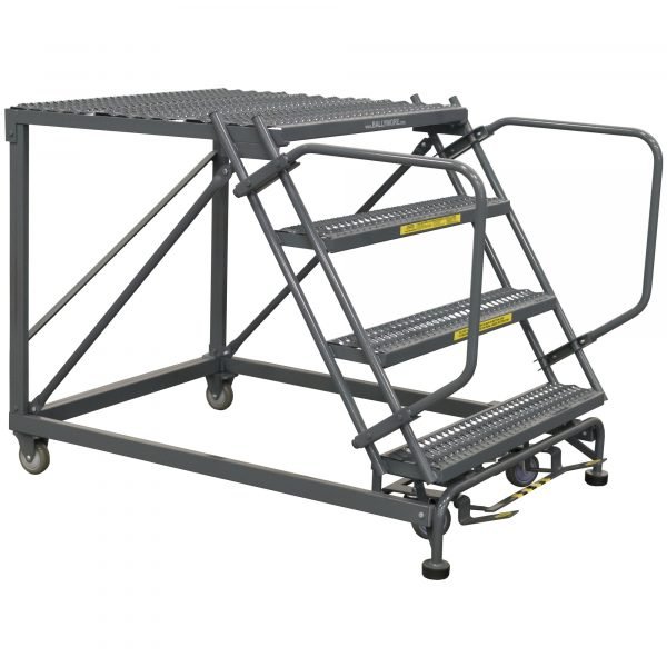 Ballymore SW-SNR4-2472 Low-Profile Steel Rolling Platform 4 Steps 40-inch Height 24x72-inch Deck 1 Ballymore SW-SNR4-2472 Low-Profile Steel Rolling Platform 4 Steps 40-inch Height 24x72-inch Deck