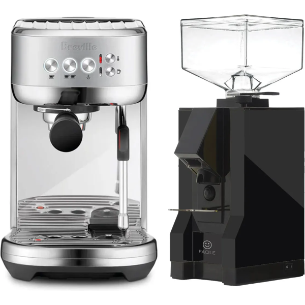 Breville Bambino Plus & Eureka Facile - Grinder Bundle SS