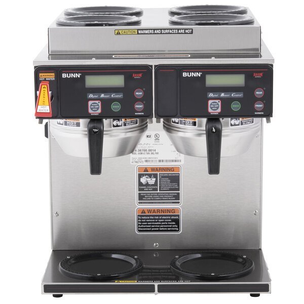 Bunn 38700.0014 - Axiom 4/2 Twin 12 Cup Brewer 6 Warmers