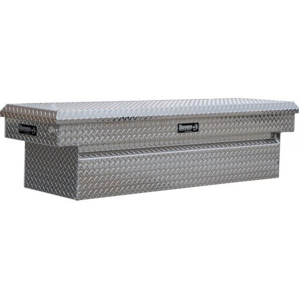 Buyers 1709430 63in Aluminum Crossover Truck Box Diamond Plate Silver