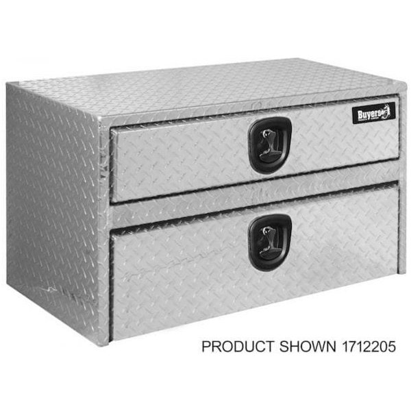 Buyers 1712210 48in Aluminum Underbody Truck Box Diamond Plate Silver