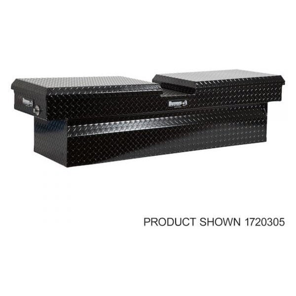 Buyers 1720318 71in Aluminum Gull Wing Truck Box Glossy Black
