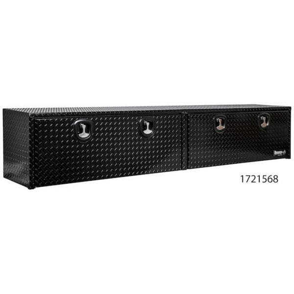Buyers 1721561 96in Aluminum Topsider Truck Box Glossy Black