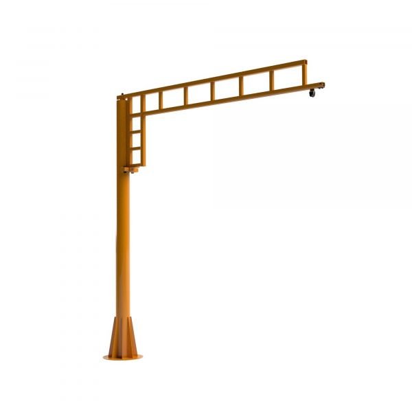 Caldwell 750F-1000-16-10 Foundationless Jib Crane Kit, 1000 lbs, 192 in Boom 1 Caldwell 750F-1000-16-10 Foundationless Jib Crane Kit, 1000 lbs, 192 in Boom
