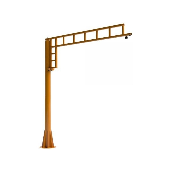 Caldwell 750F-250-14-12 Foundationless Jib Crane Kit, 250 lbs, 168 in Boom