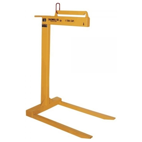 Caldwell 94-2-48 Lightweight Fixed-Forks Pallet Lifter, 4000 lbs, 62 in Headroom