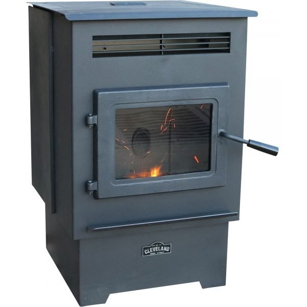 Cleveland Iron Works PS60W-CIW Pellet Stove 26,865 BTU Smart Home WiFi EPA Certified