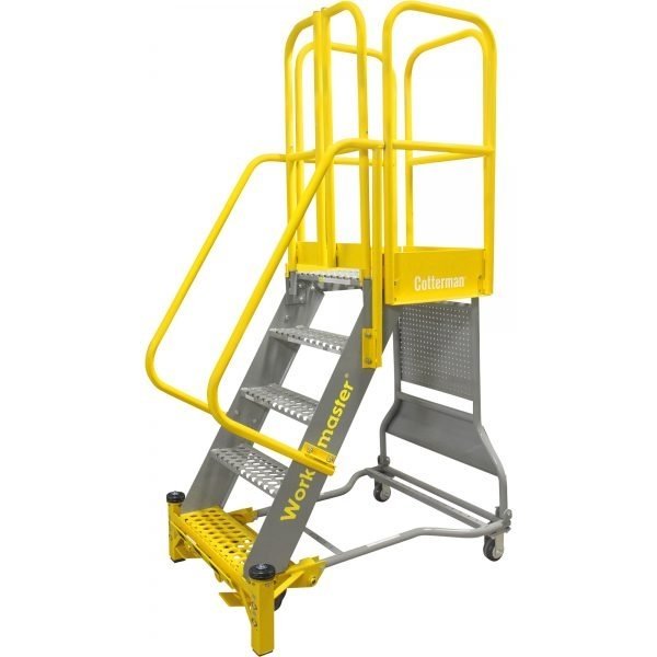 Cotterman WMX06R37A3P3 1000lb Super-Duty Rolling Ladder, 6 Steps