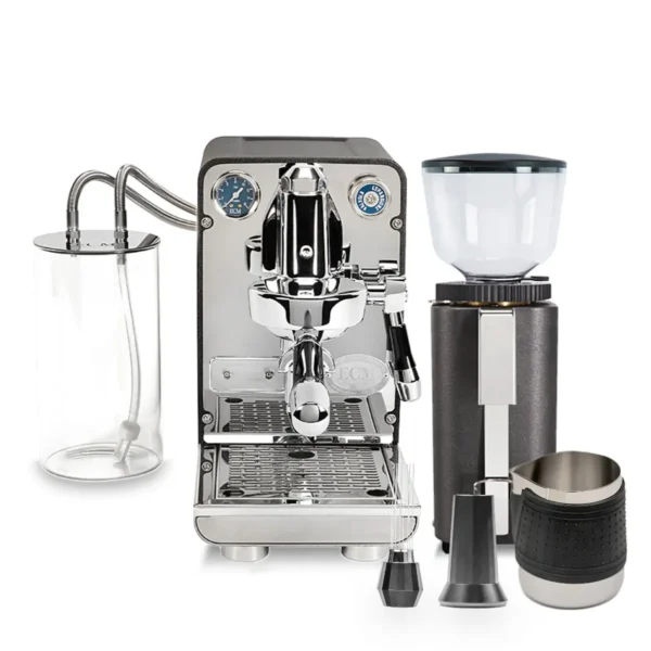 ECM Puristika Anthracite & C-Manuale 54 - Grinder Bundle