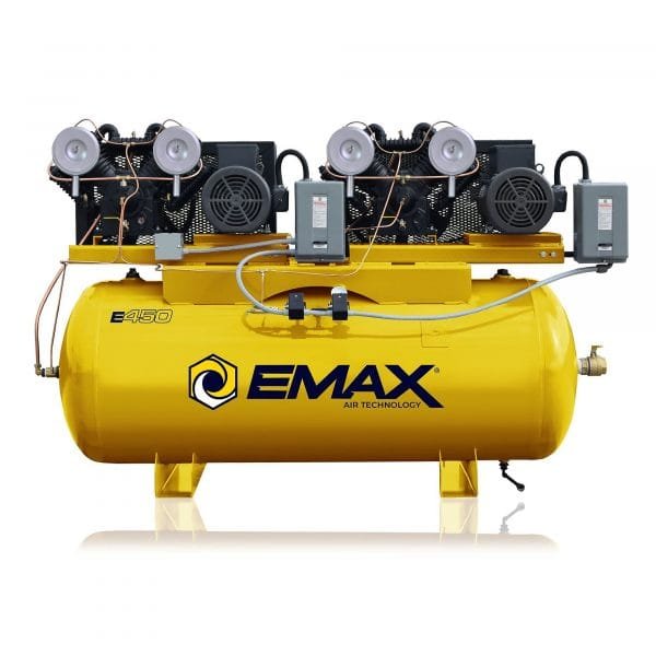 EMAX ESP07D120V3 - Silent Air 3PH Horizontal Dual Piston Compressor 1 EMAX ESP07D120V3 - Silent Air 3PH Horizontal Dual Piston Compressor