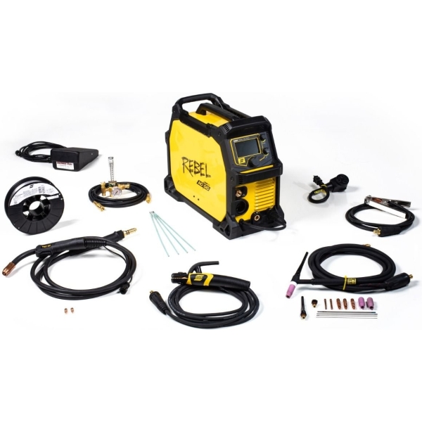 ESAB 0558102553 Rebel EMP 205ic AC/DC Multi-Process Welder (MIG/Stick/TIG)
