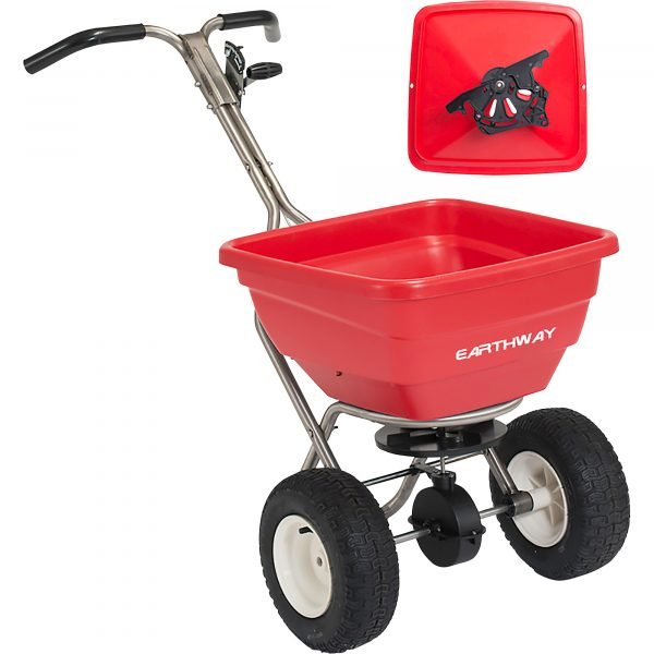 EarthWay F80PSD Professional Walk-Behind Broadcast Spreader 80-Lb. Capacity 1 EarthWay F80PSD Professional Walk-Behind Broadcast Spreader 80-Lb. Capacity