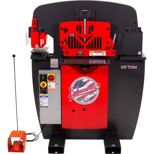 Edwards 55231012 55 Ton Ironworker - Coper Notcher, 2 LEDs, 230V