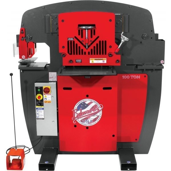 Edwards IW100-3P230-AC600 JAWS 100 Ton Ironworker - Acc Pkg, 3PH 230V