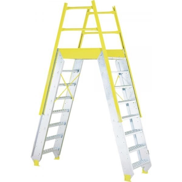 Equipto 11-Step Crossover Ship’s Ladder, 123in VC